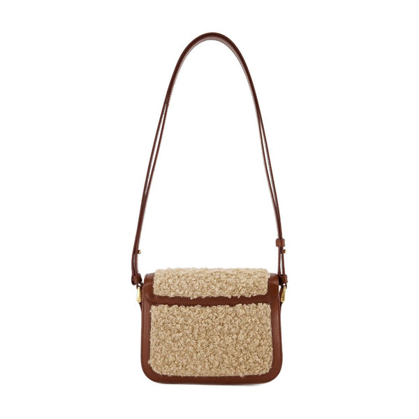 A.P.C. Synthetic with leather trim crossbody bag in brown
