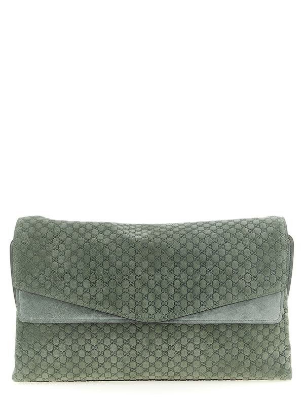 Gucci 100% calfskin leather (Bos Taurus) shoulder bag in green