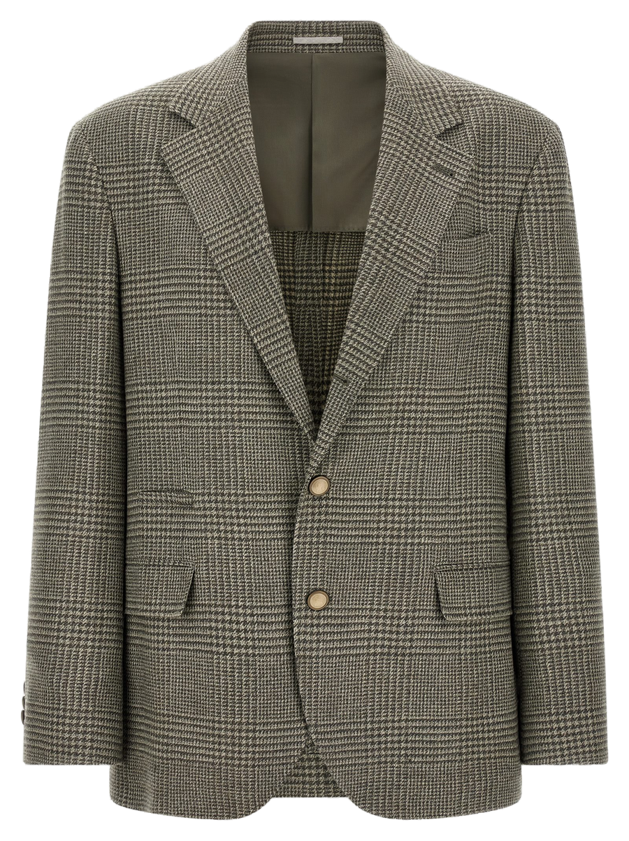 Brunello Cucinelli 96% Wool blazer in green