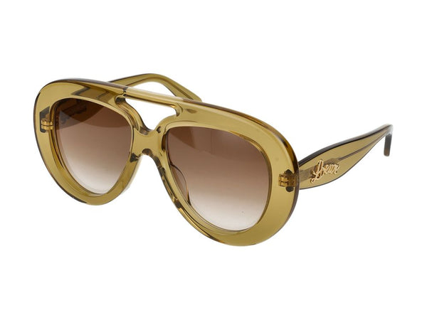 Loewe LW40144U sunglasses in olive