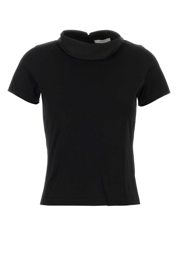 Black Jersey T-Shirt Exterior: Cotton
