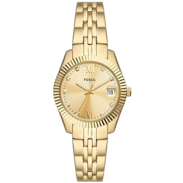Fossil watch in gold