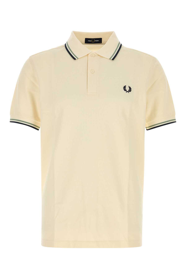 Ivory Piquet Polo Shirt Ecrseagrsdkair Exterior: Cotton