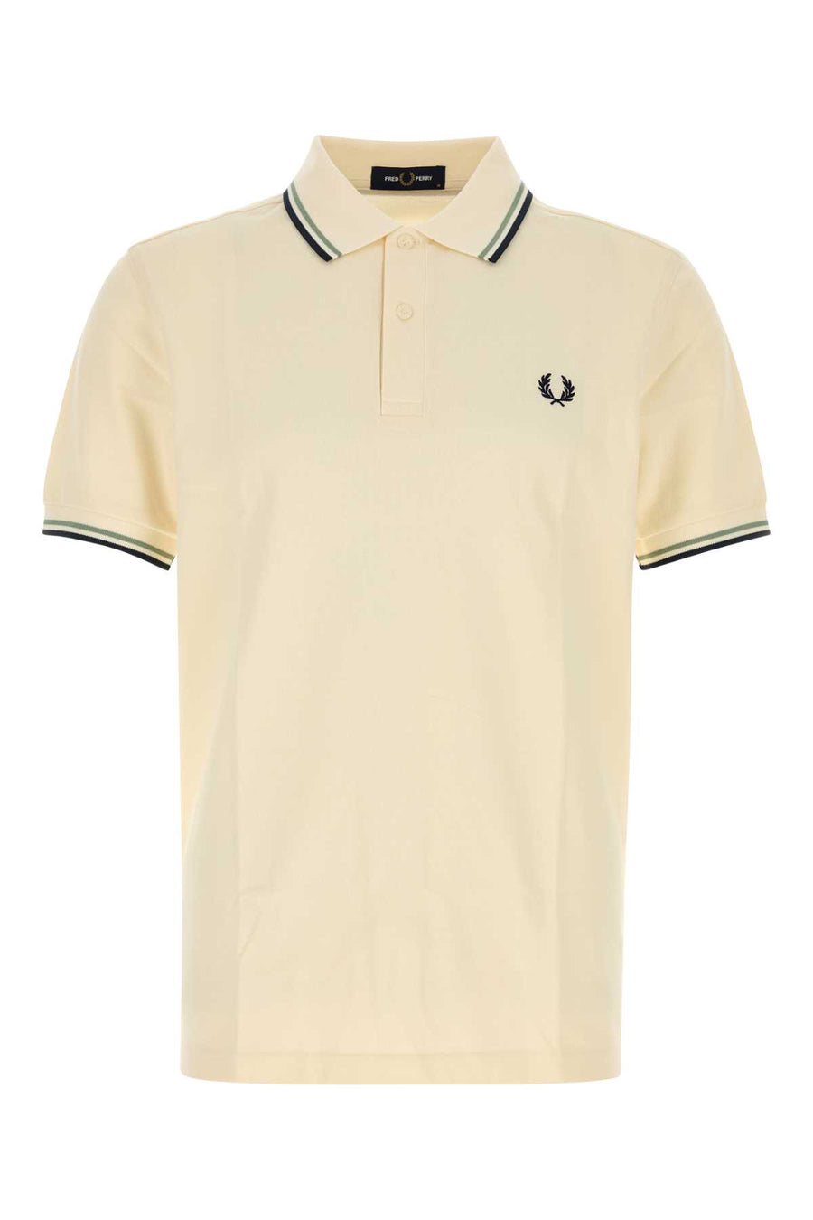 Ivory Piquet Polo Shirt Ecrseagrsdkair Exterior: Cotton