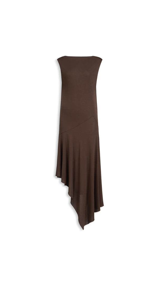 Maison AlaïA Crêpe Jersey (composition: Viscose) dress in brown