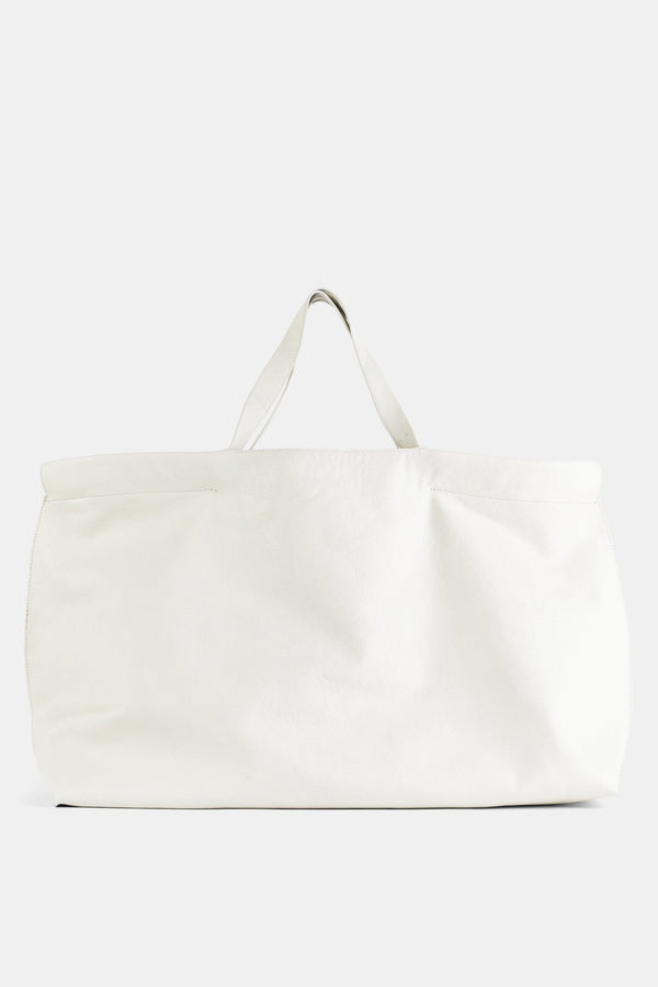 Bea Mombaers Leather tote bag in white
