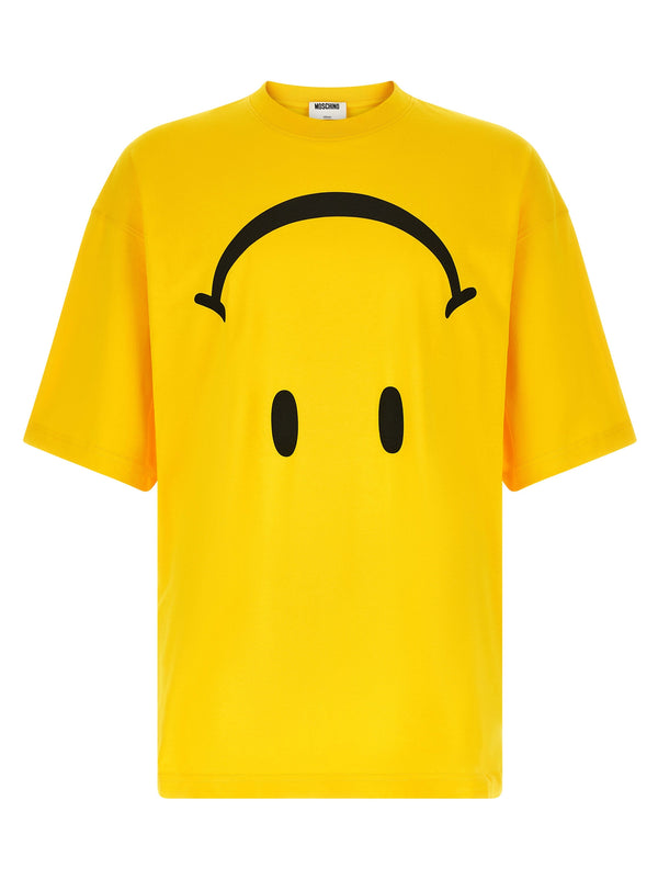 Moschino Pure cotton t-shirt in yellow
