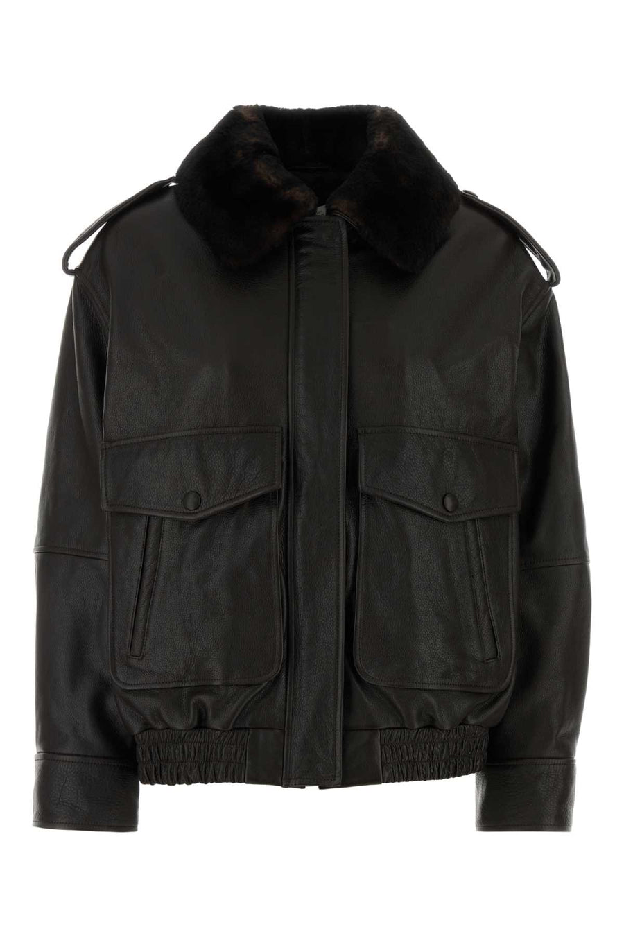 Dark Brown Leather Russo Jacket Coffeedarkbrown Giacche E Gilet
