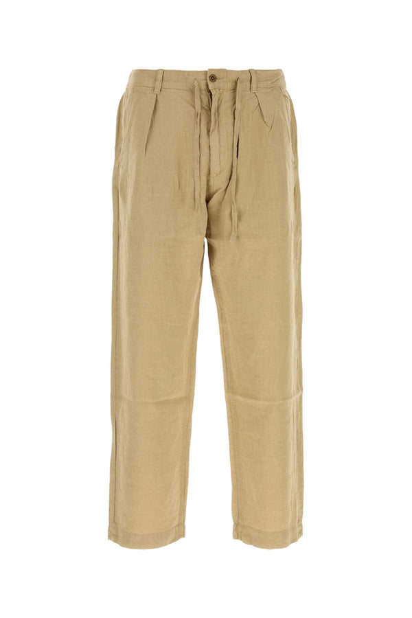 Beige Linen Pant Coastalbeige Exterior: Maglieria