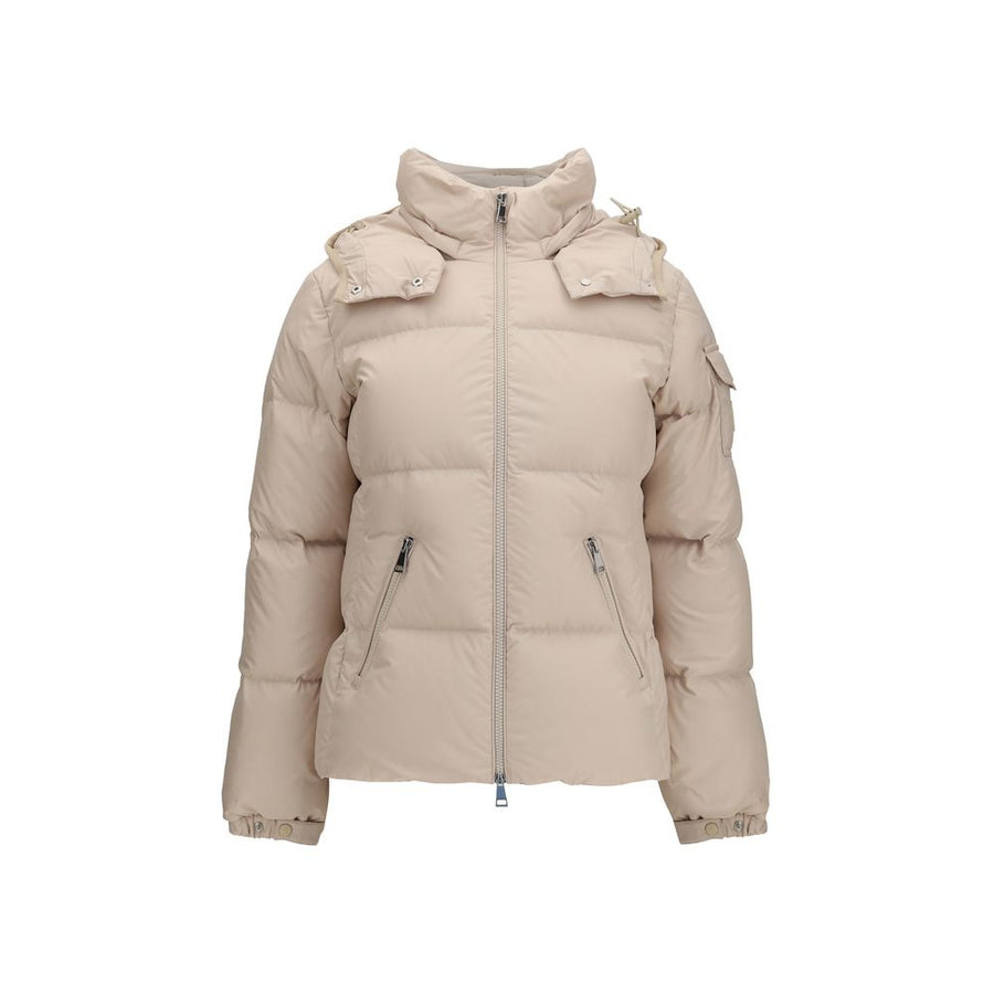 Beige Goose Down Shell Jacket Clothing