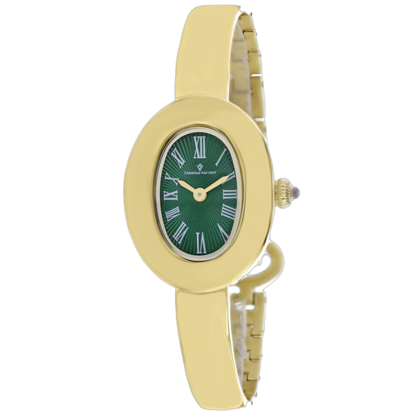 Christian Van Sant Stainless steel case watch in green