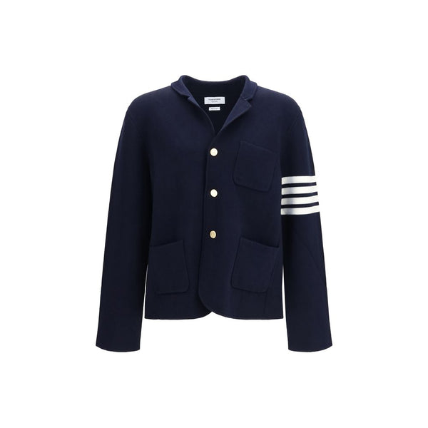 Blue Wool Oves Aries Full-Length Jacket Clothing