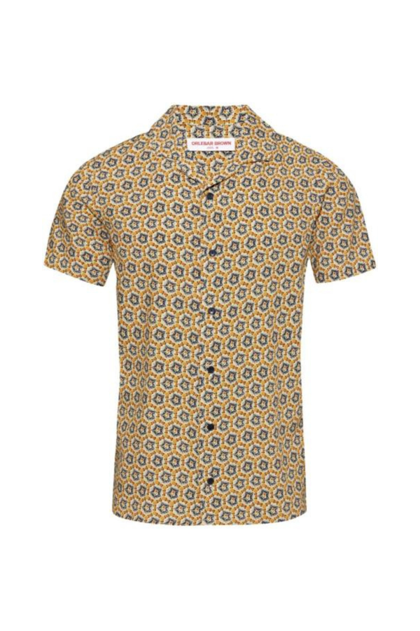 Orlebar Brown 100% Lyocell shirt in brown