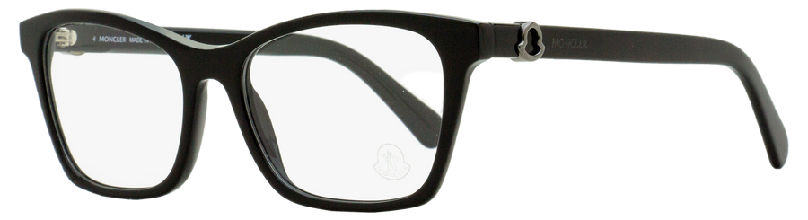 Moncler Rectangular Eyeglasses Ml5168 001 Black 53mm Plastic (acetate)