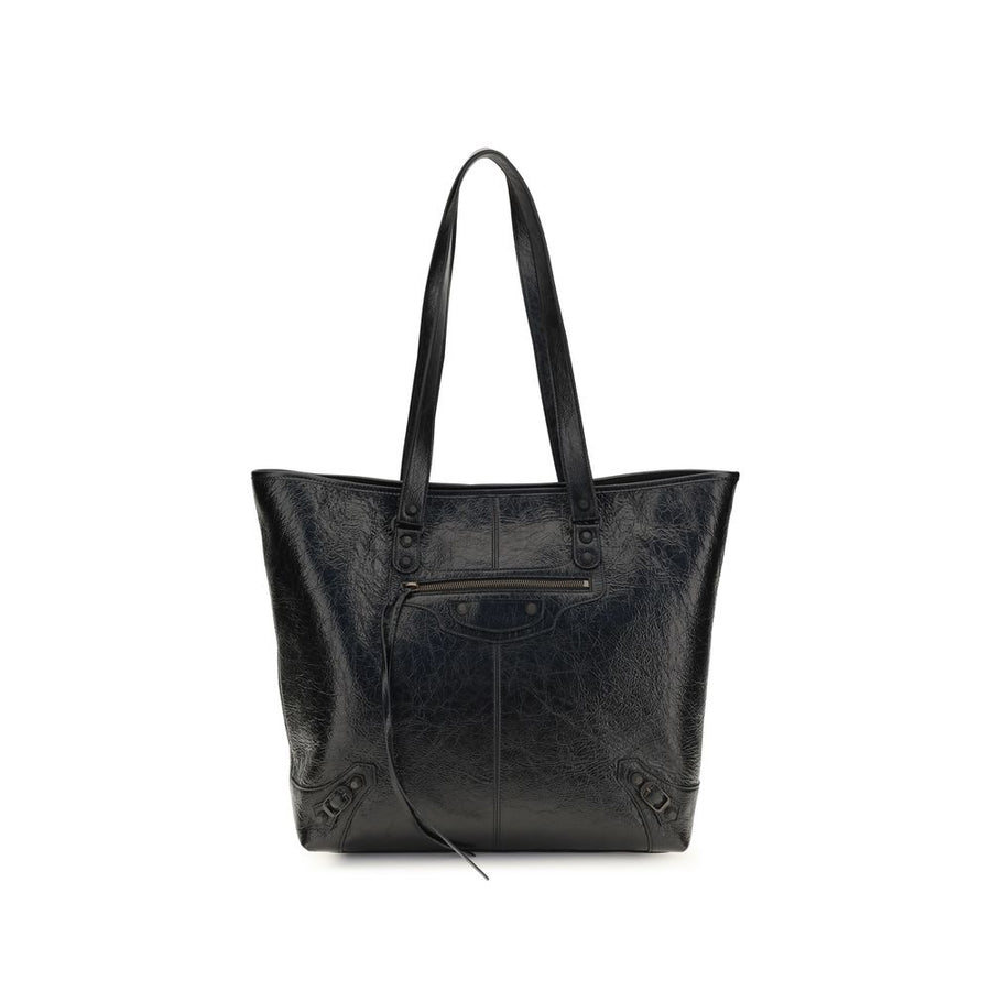 Balenciaga 100% Lamb Ovis Aries tote bag in black