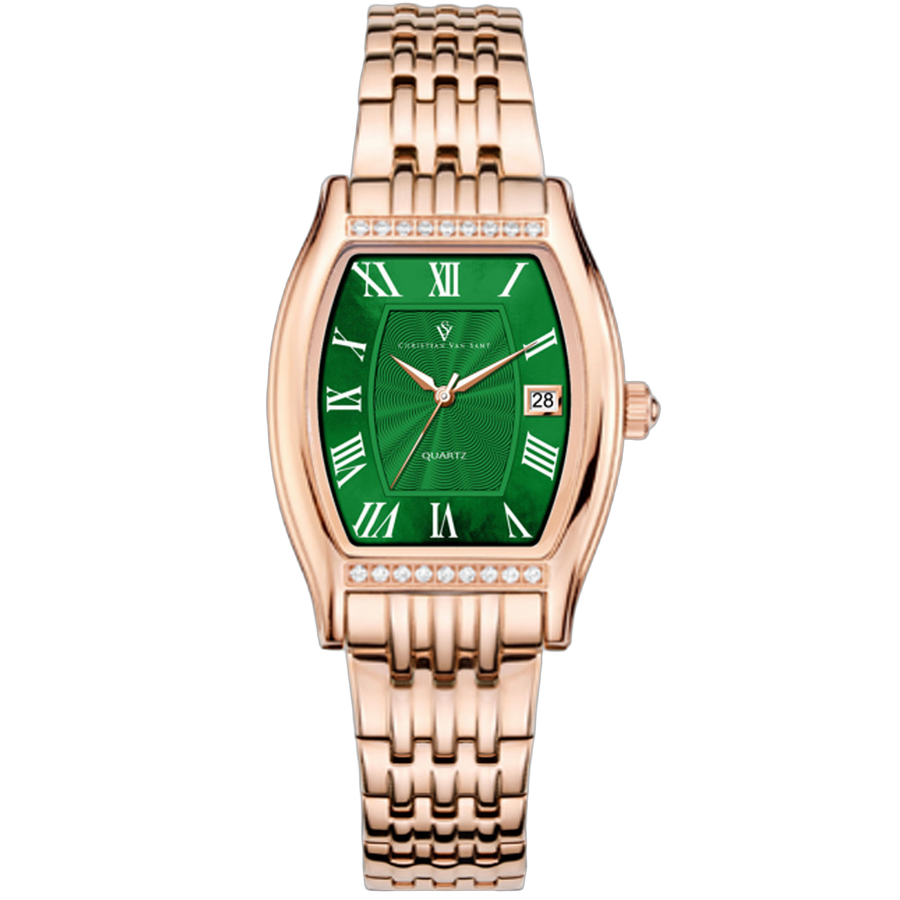 Christian Van Sant Stainless steel case watch in green