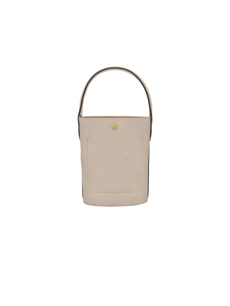Longchamp 100% Russian leather cowhide bucket bag in beige