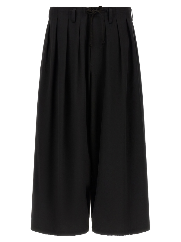 Black Wool Casual Pants
