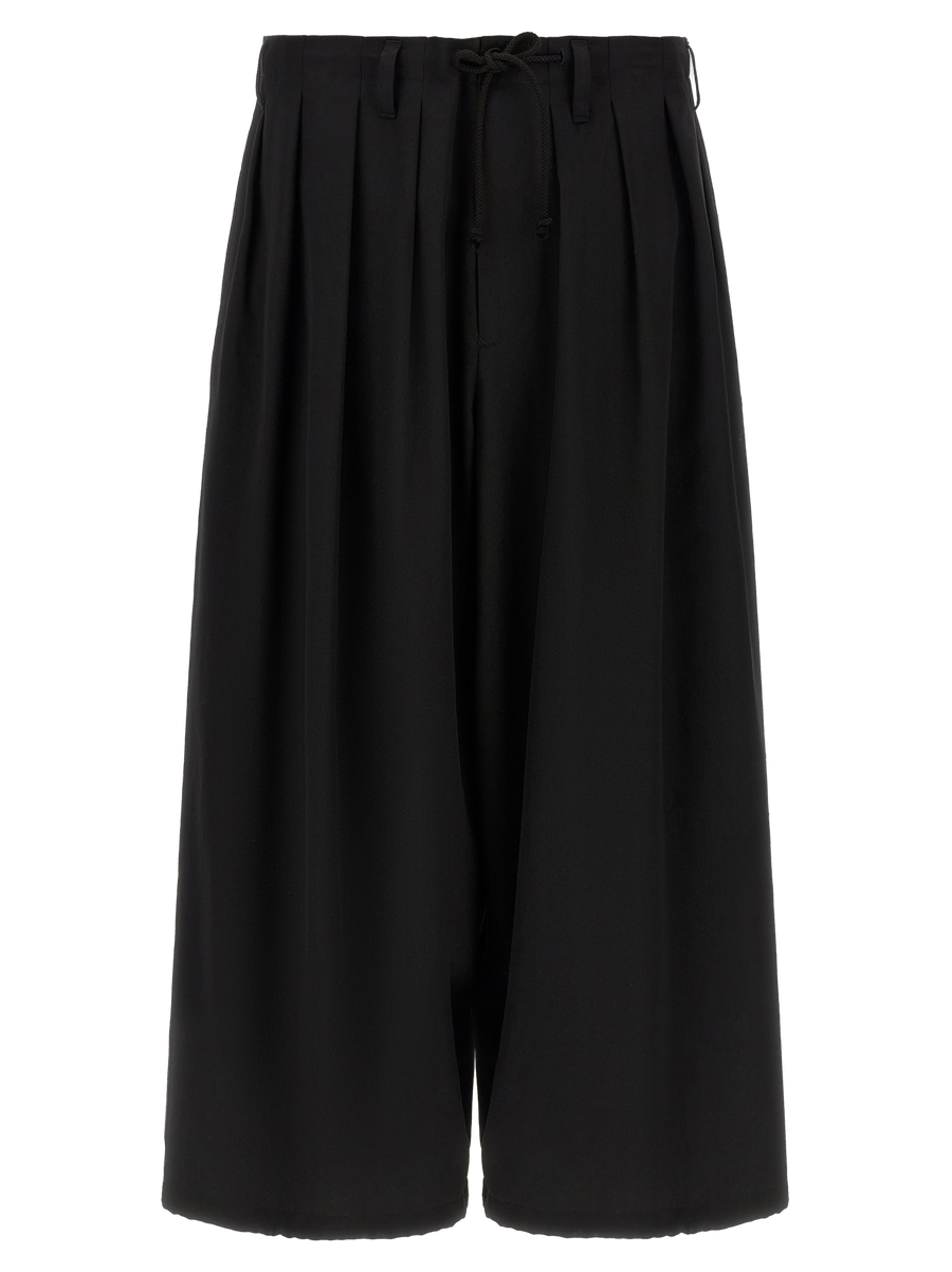Black Wool Casual Pants