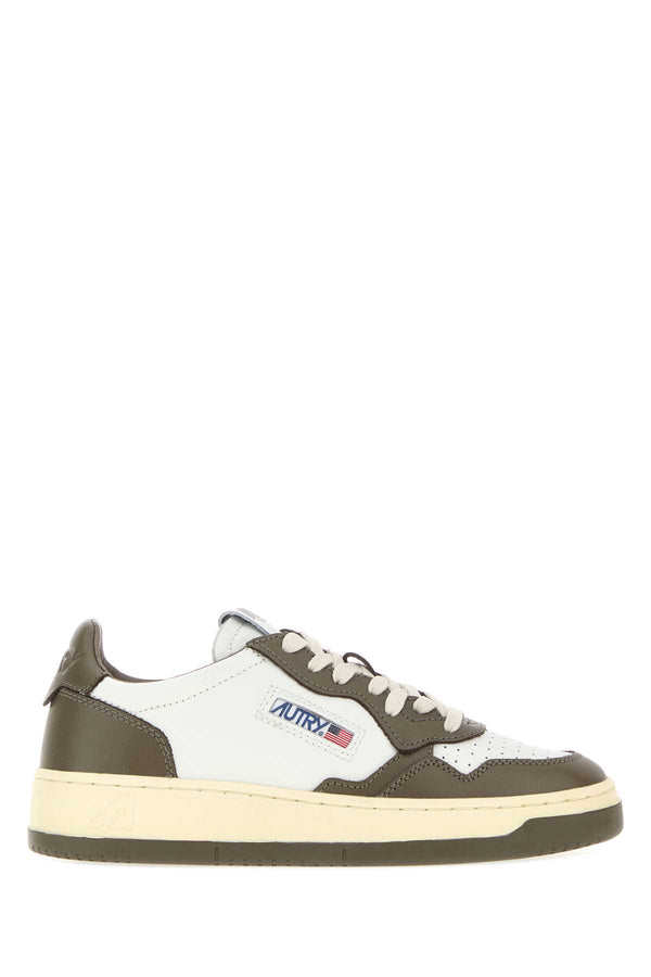 Autry Exterior: 100% Leather; Interior: 100% Fabric; Sole: Rubber sneaker in brown