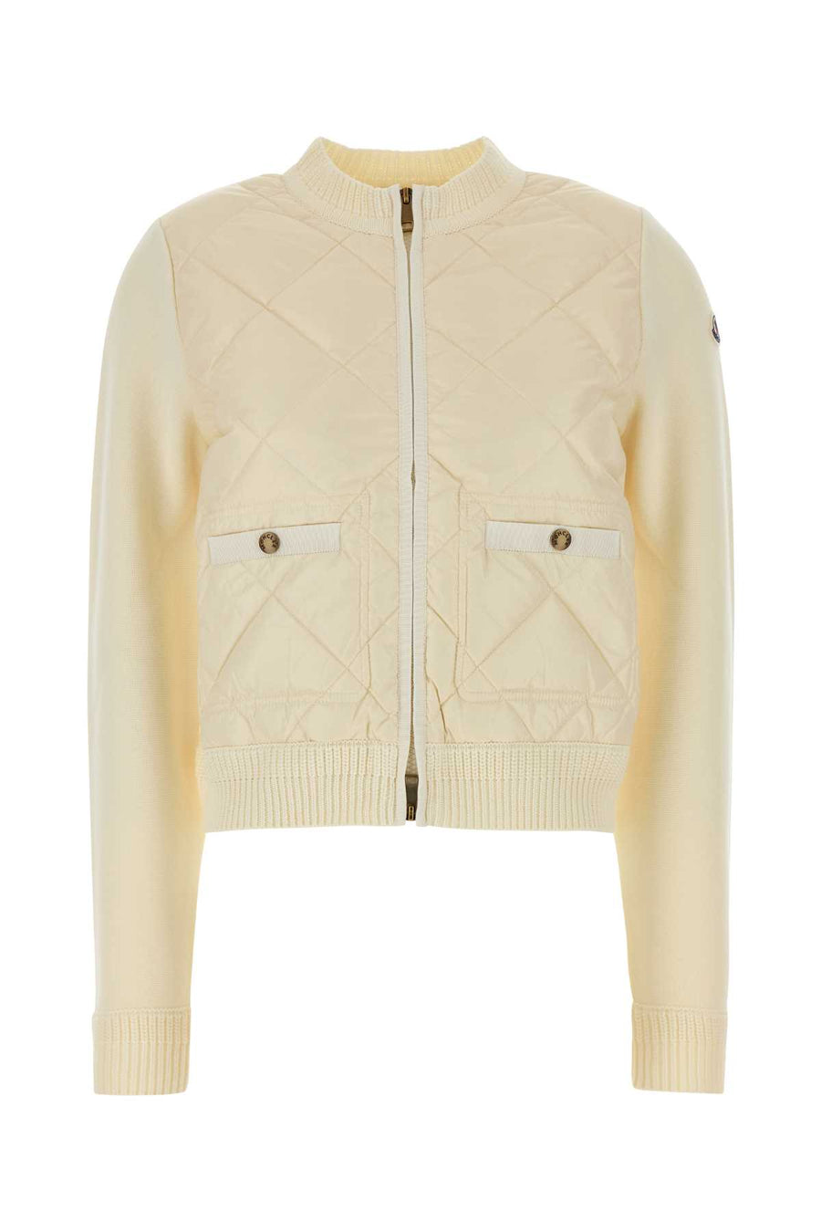 Moncler Exterior: 100% Cotton jacket in white