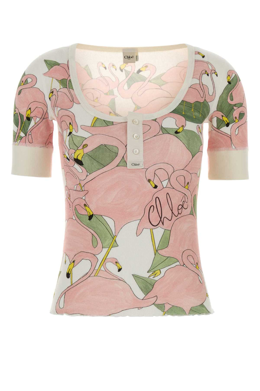 Printed Cotton T-Shirt Iconicmilk Exterior: Maglie