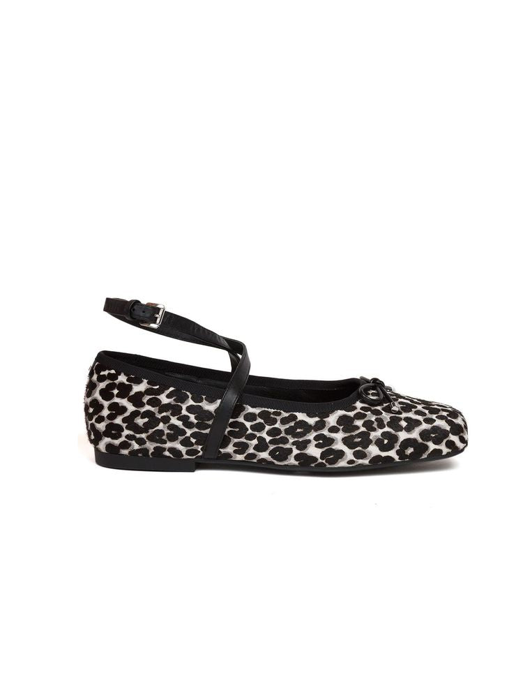 Michael Kors 100% Calf Hair (leopard-print) ballet flat in black