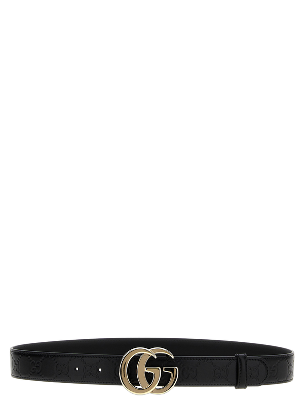 Gucci 100% calfskin leather (Bos Taurus) belt in black
