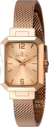 Invicta watch in rose gold