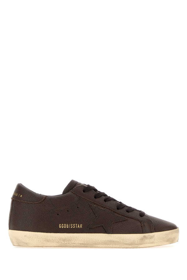 Golden Goose Deluxe Brand Star Exterior: 100% Leather sneaker in brown