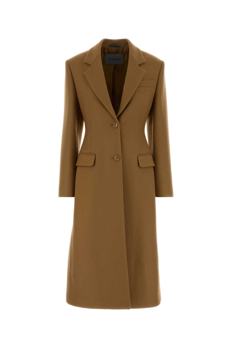 Biscuit Wool Blend Coat Camel Cappotti