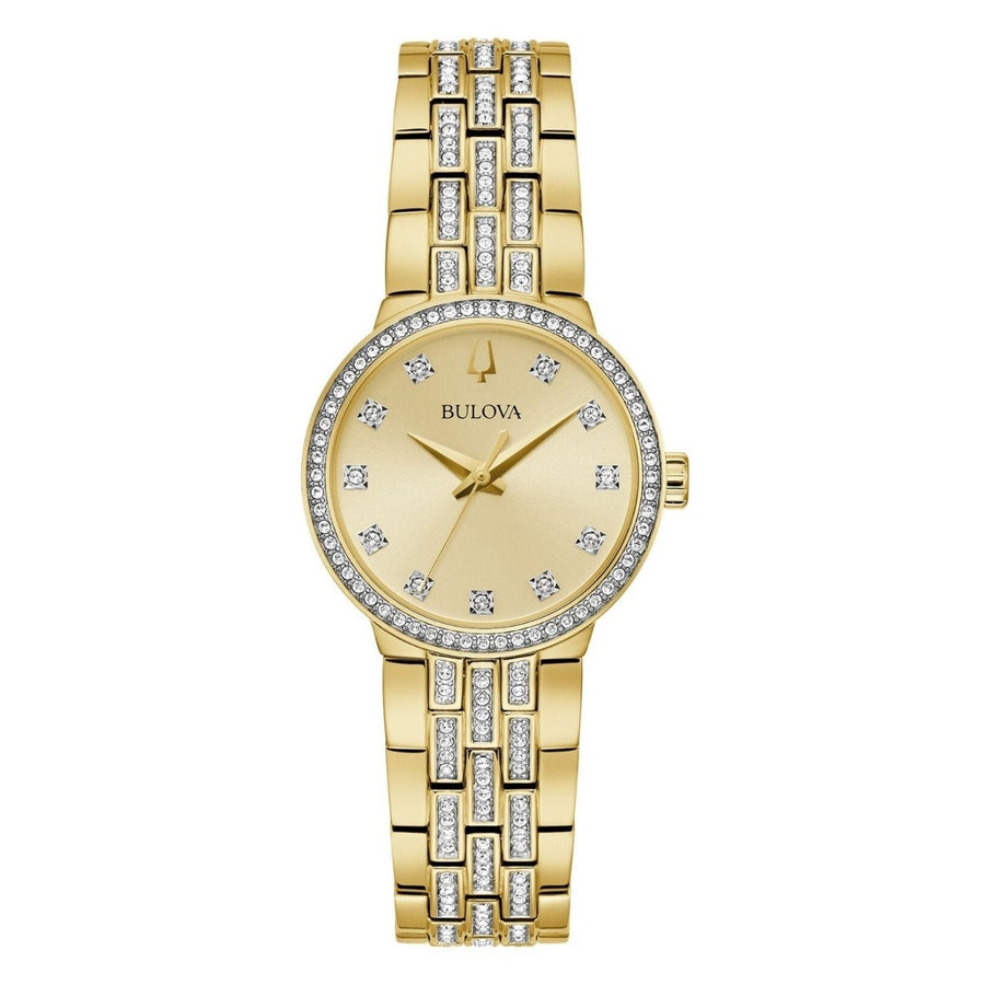 Bulova watch in gold
