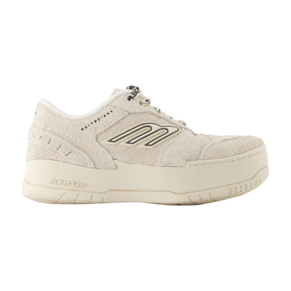Hamptons Sneakers - Balenciaga Leather Beige Calfskin Shoes /
