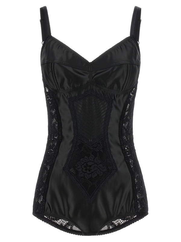 Dolce & Gabbana 60% polyamide bodysuit in black