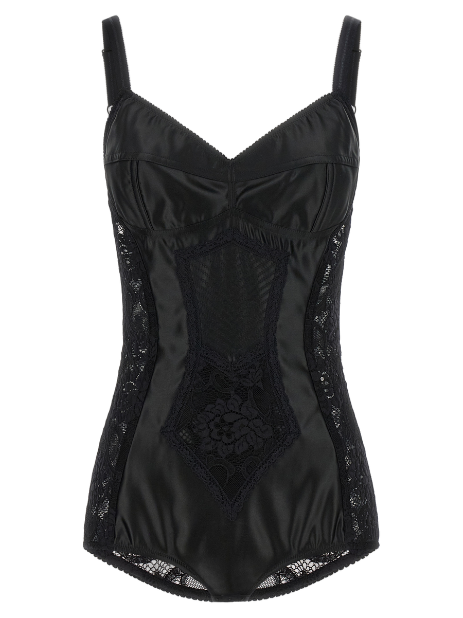 Dolce & Gabbana 60% polyamide bodysuit in black