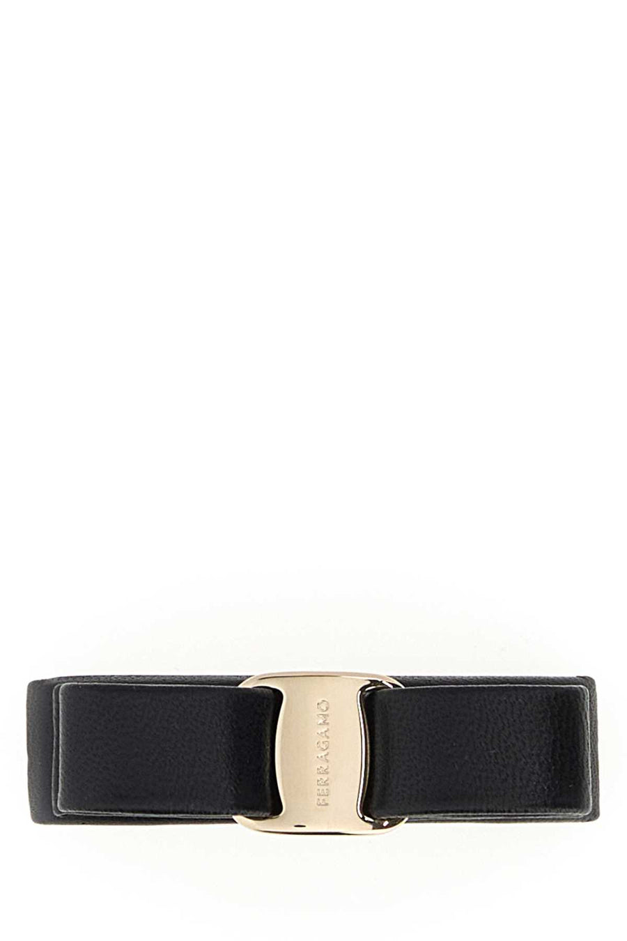 Black Leather Hair Clip Nerooro Spille