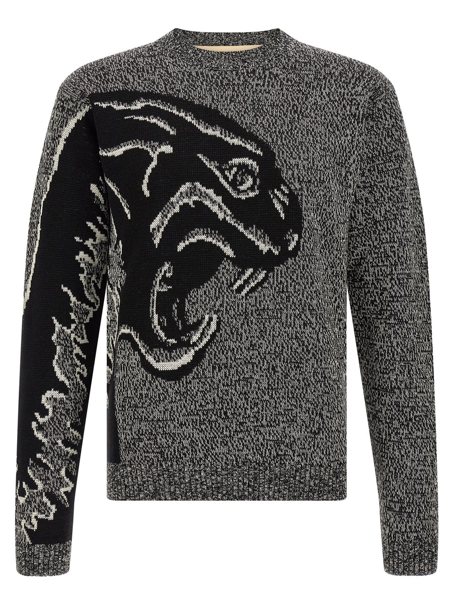 Valentino Garavani 55% virgin wool sweater in gray