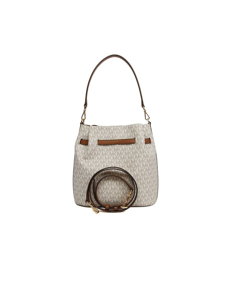 Michael Kors 100% Polyvinyl Chloride bucket bag in beige