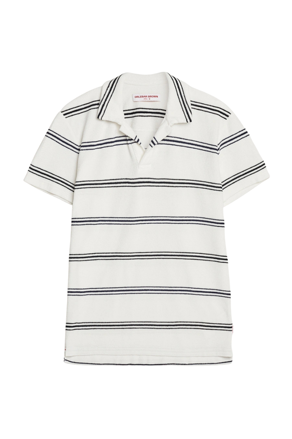 Orlebar Brown 100% Cotton polo in white
