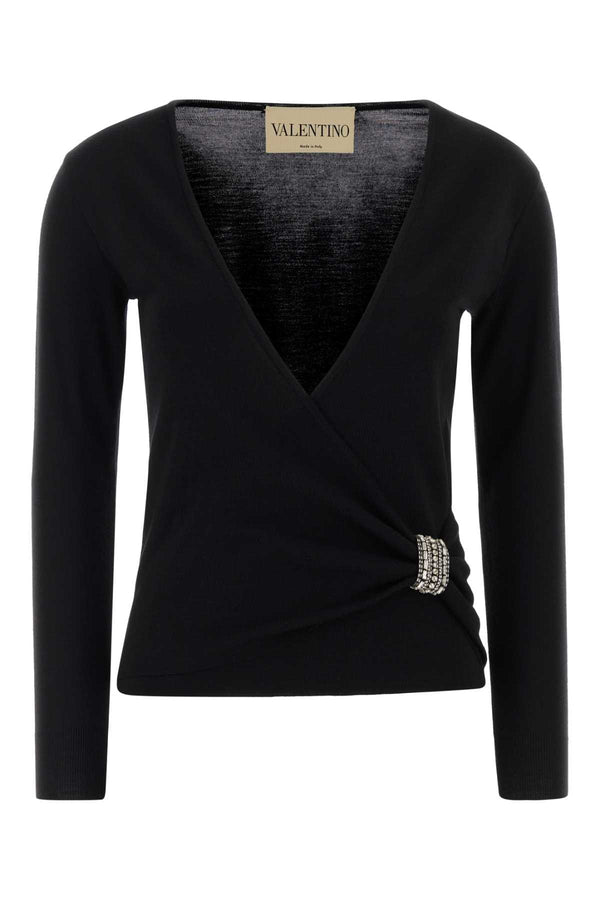 Black Wool Sweater Nero Exterior: Virgiin Maglie