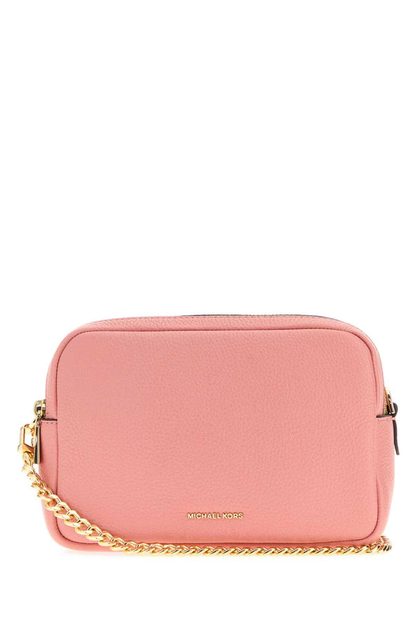 Michael By Michael Kors Dblzp Exterior: 100% Leather shoulder bag in pink