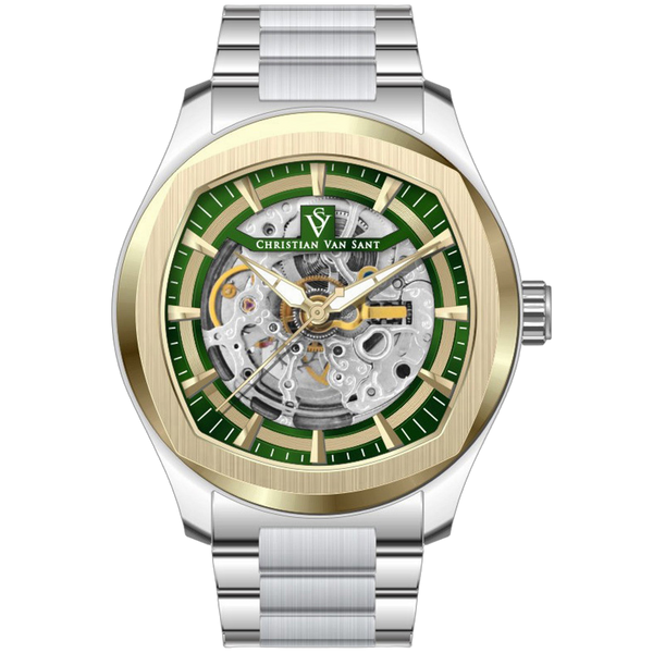 Christian Van Sant Stainless steel case watch in green