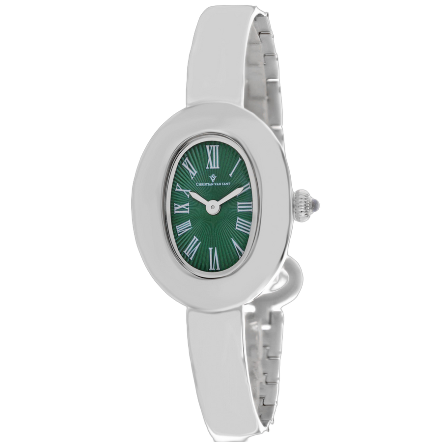Christian Van Sant Stainless steel case watch in green