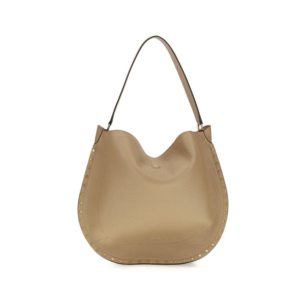 Isabel Marant 100% Calf Leather Bos Taurus shoulder bag in beige