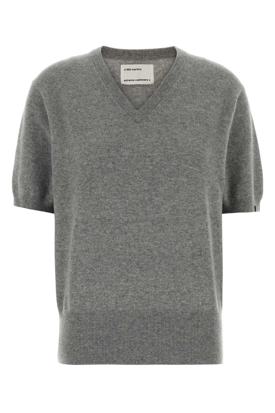Grey Stretch Cashmere Blend Nâ°490 Sweater Goat Maglieria