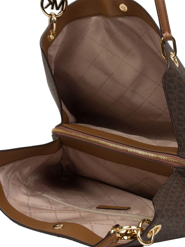 Michael Kors 89.4% Coated Canvas shoulder bag in brown