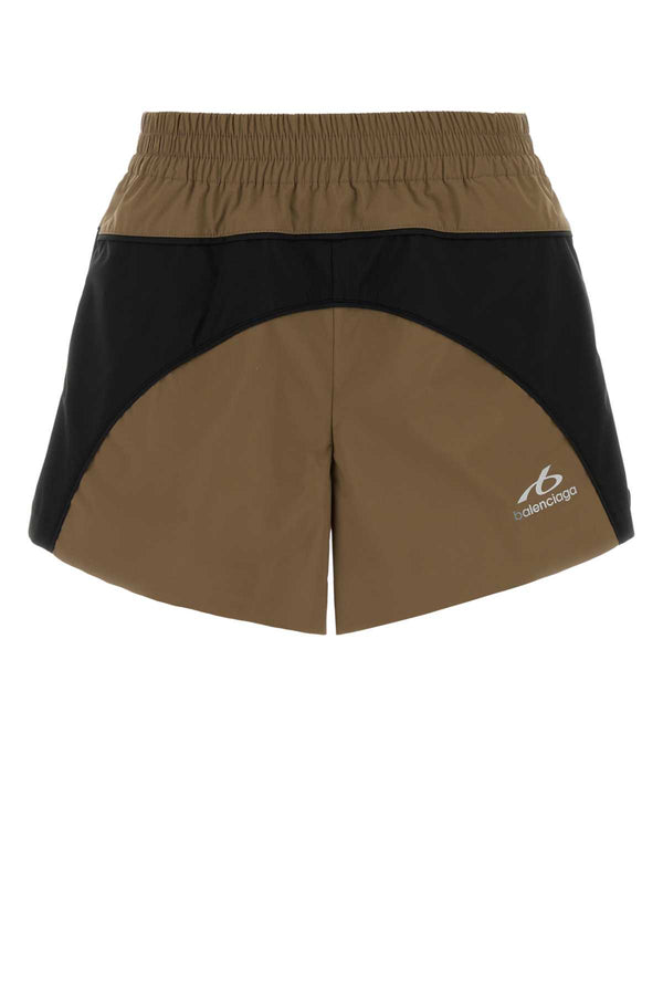 Biscuit Tech Fabric Shorts Camel Exterior: Polyester Pantaloni