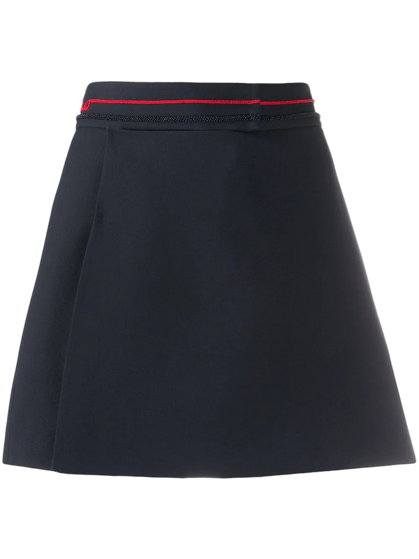 Valentino Virgin wool-silk blend skorts in blue