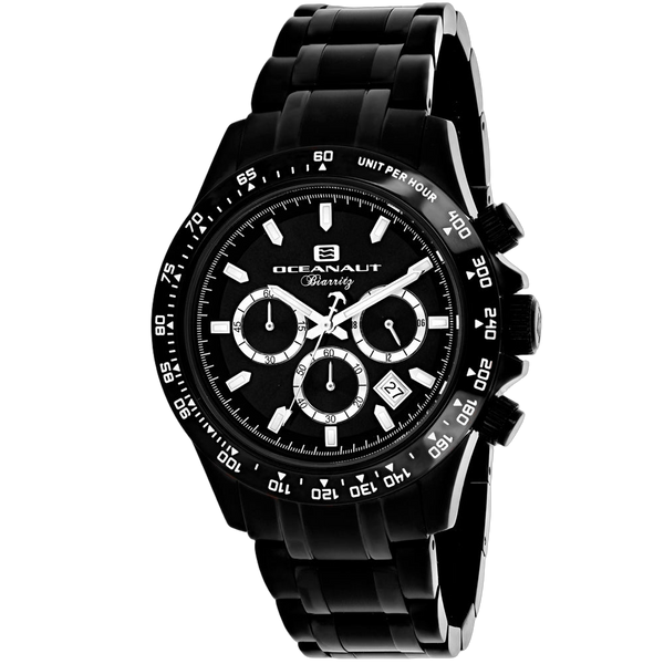 Oceanaut Stainless steel case watch in black