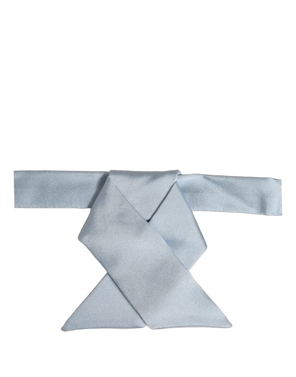 Dolce & Gabbana 100% Silk bow tie in blue